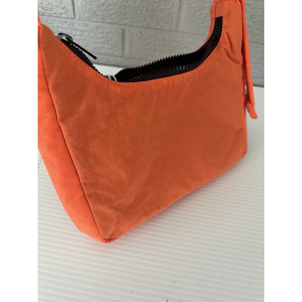 NWT Baggu Mini Nylon Shoulder Bag Nasturtium Adjustable Zip Top Small - Picture 7 of 9